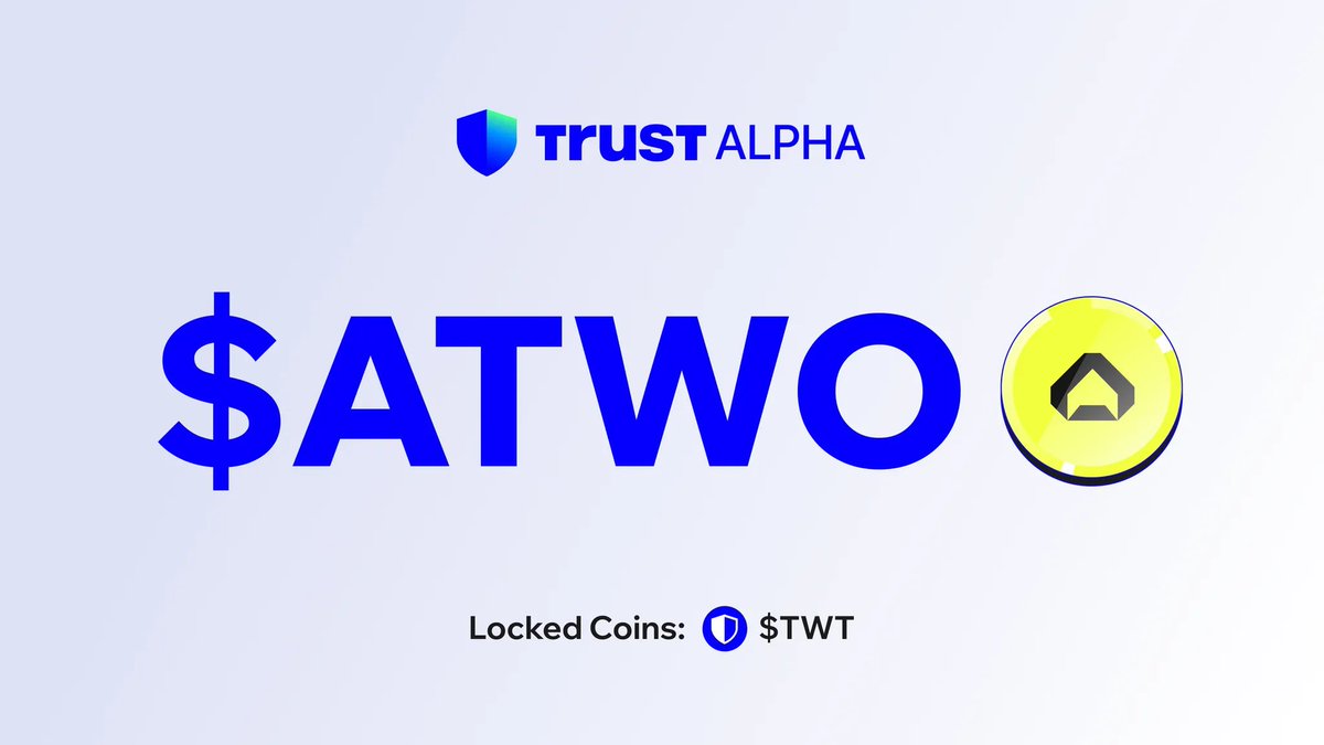 TrustWallet's tweet image. Trust Alpha is LIVE with @ @arenatwoX🚀

🔹Lock TWT
🔹Claim your share of 5,000,000 $ATWO

Make sure you’re on the latest app version, then go to Earn → Trust Alpha to get started with our first Pre-TGE Trust Alpha campaign: short.trustwallet.com/Trust-Alpha-AT…