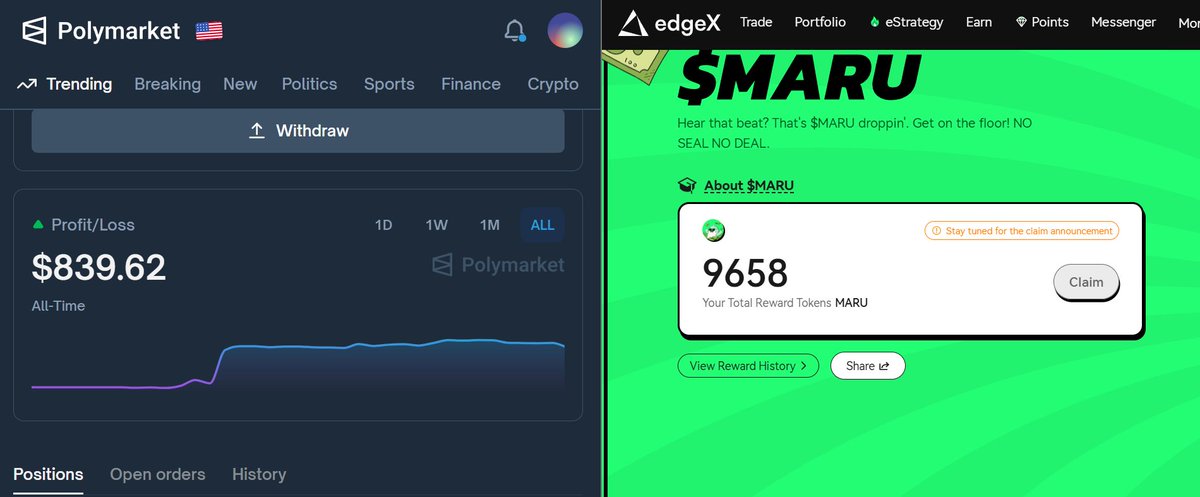 Fong_Pho's tweet photo. 🚨 Bú vài k$ là dễ khi app @edgeX_exchange tích hợp @Polymarket vào

Bây h ae tha hồ trade, predict, cày yap với con kèo EdgeX này nhé =))

Đợt này mà cho predict có point bên EdgeX nữa thì đấm bể kèo

Đời có mấy kèo đổi vị thế, link dưới cmt nhé ae ⤵️