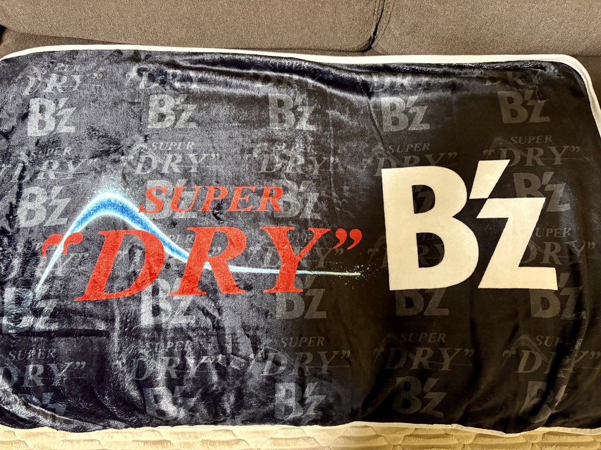 レア 2点セット B'z アサヒ ドライ オリジナルブランケット クッション