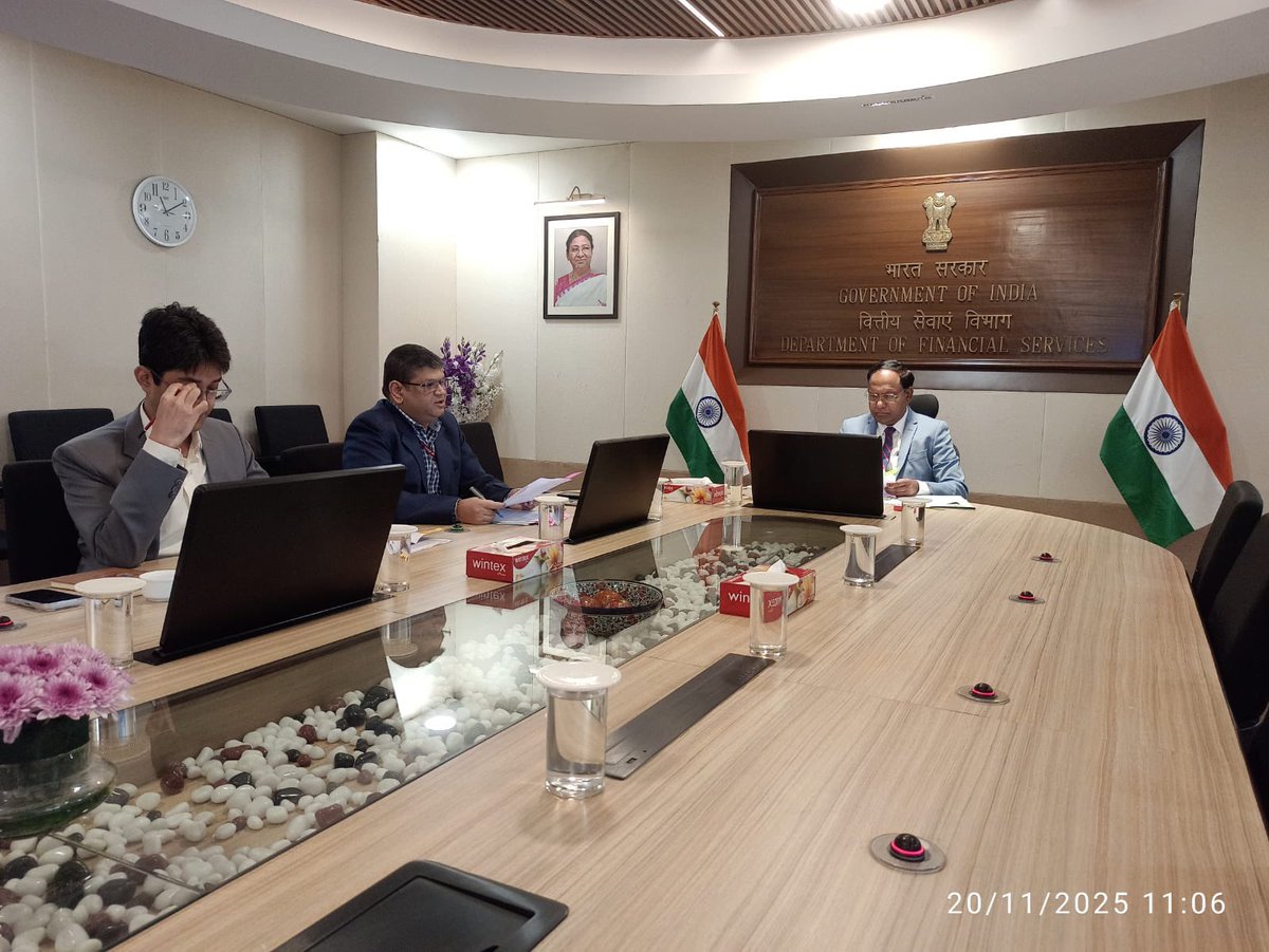 Secretary, DFS chaired the Inter-Departmental Committee (IDC) meeting on 20th  November 2025 with MHA, MEA, DoC &amp; <a href="/RBI/">ReserveBankOfIndia</a> 

The Committee reviewed proposals on foreign banks setting up/relocating branches in India and Indian banks expanding abroad.

Read more here: