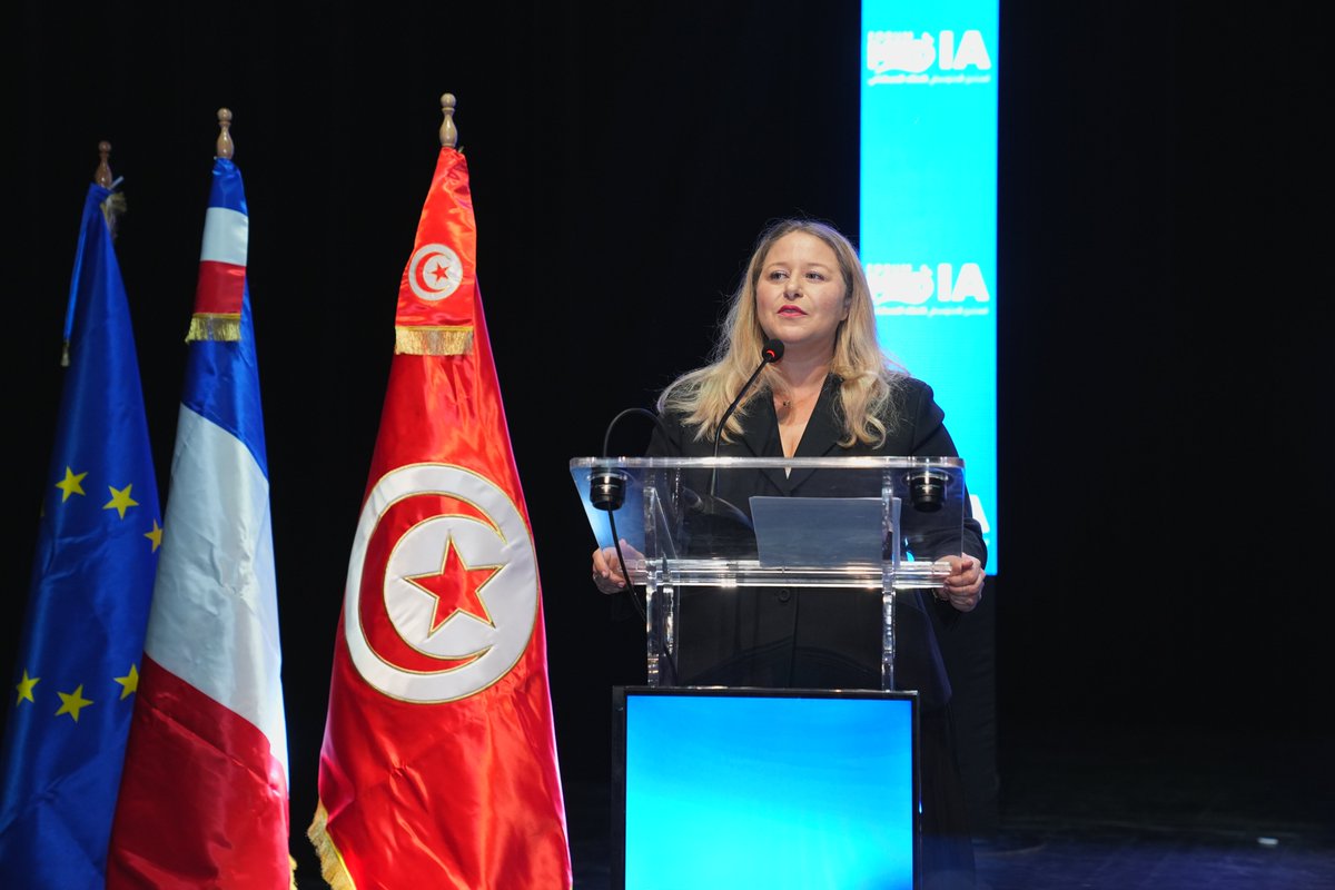 FMIA2025's tweet photo. Retour en images sur le discours d’ouverture de Mme Nadia Hai, Ambassadrice et Déléguée interministérielle à la Méditerranée, Ancienne Ministre de la Ville et Ancienne Députée des Yvelines –France.

🗓 𝟮𝟬 𝗻𝗼𝘃𝗲𝗺𝗯𝗿𝗲 𝟮𝟬𝟮𝟱
📍𝗖𝗶𝘁𝗲́ 𝗱𝗲 𝗹���� 𝗖𝘂𝗹𝘁𝘂𝗿𝗲, 𝗧𝘂𝗻𝗶𝘀

#FMIA2025 #IA #technology #future