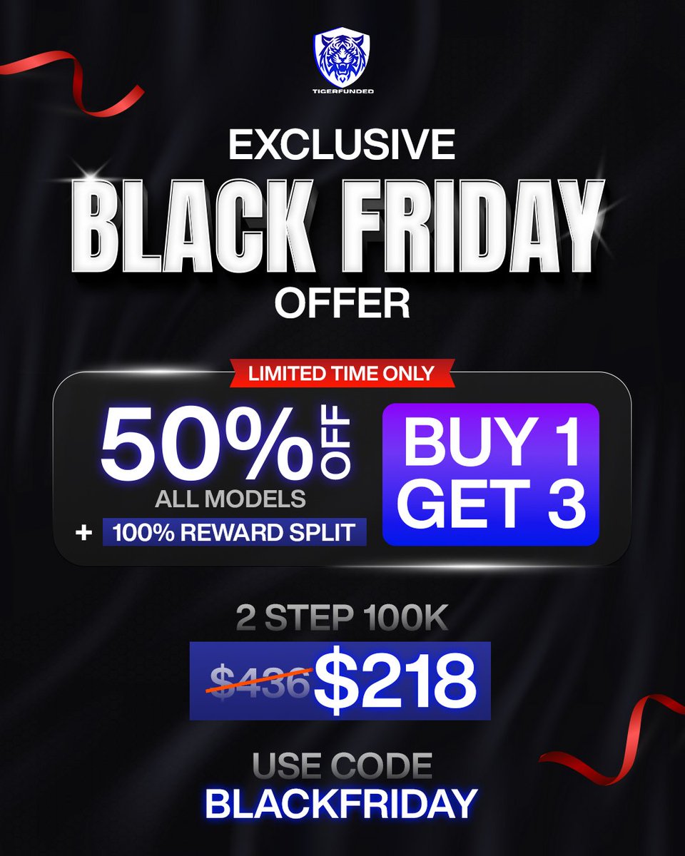 🔥 The Black Friday drop is now open.
You get 50% off across all models plus a Buy 1 Get 3 upgrade for a short window.

This update keeps everything straightforward.
Clear structure. Smooth setup. Instant access after checkout.
A clean space to follow your plan with focus.

Code:
