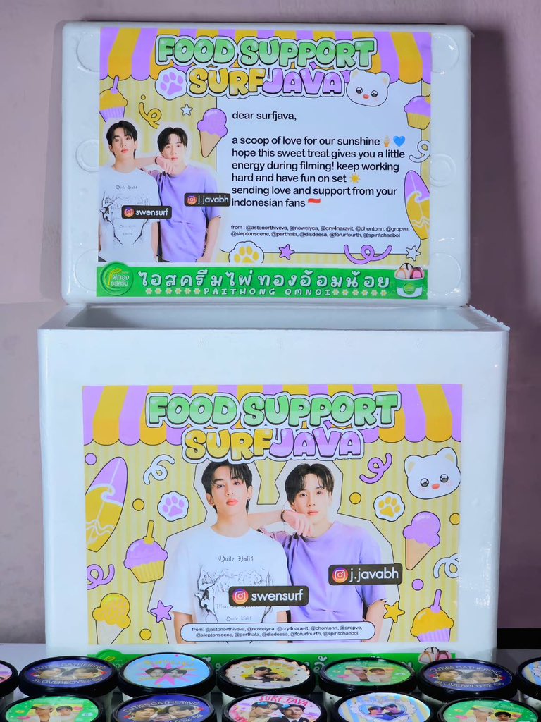 javafamily_o's tweet image. 🍱 วันนี้แอดได้จัดส่ง Food Support ให้น้องจาว่า #Head2HeadSeries รอบเย็น เรียบร้อยแล้วนะคะ 

જ⁀➴ ขอขอบคุณ @astonorthiveva  มากๆนะคะ🤍

เติมความหวานเพิ่มเอเนอจี้กันน้า🍦🩷

#Head2HeadSeries
ꗯ꙼̈ 𓂂 @javabh28 #javabh #swensurf #surfjava #กองเสบียงของจาว่า