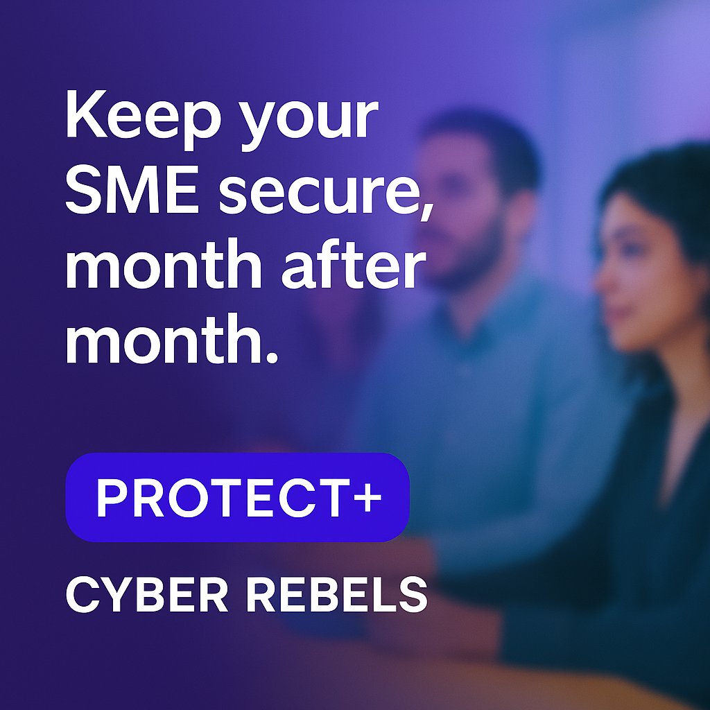 CyberRebelsUK's tweet image. SMEs are being hit harder than ever.
Weekly attacks have doubled since 2019.

Protect+ gives small teams what they actually need:
–Monthly micro training
–Human cyber support
–Real-world advice
–Culture that protects people

Not tech. Not jargon. Just resilience.

#ProtectPlus