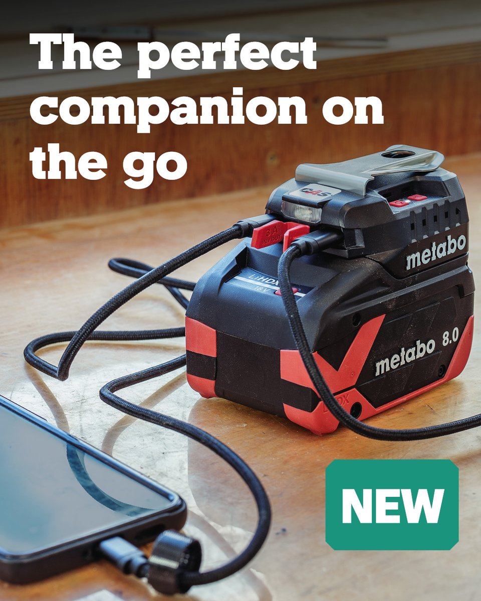 MetaboNL's tweet image. De PowerCharger PC 18-65 veranderd jouw 18 Volt accu in een compacte power bank 💡⚡ – met helder LED verlichting en krachtig om tot 2 bronnen op te laden 📱🔌

Meer info op brnw.ch/21wXEup