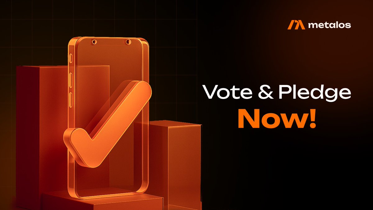 MetalosProtocol's tweet image. Few hours to influence the first Metalos proposal.
Vote + pledge here: metalos.xyz/governance/dra…