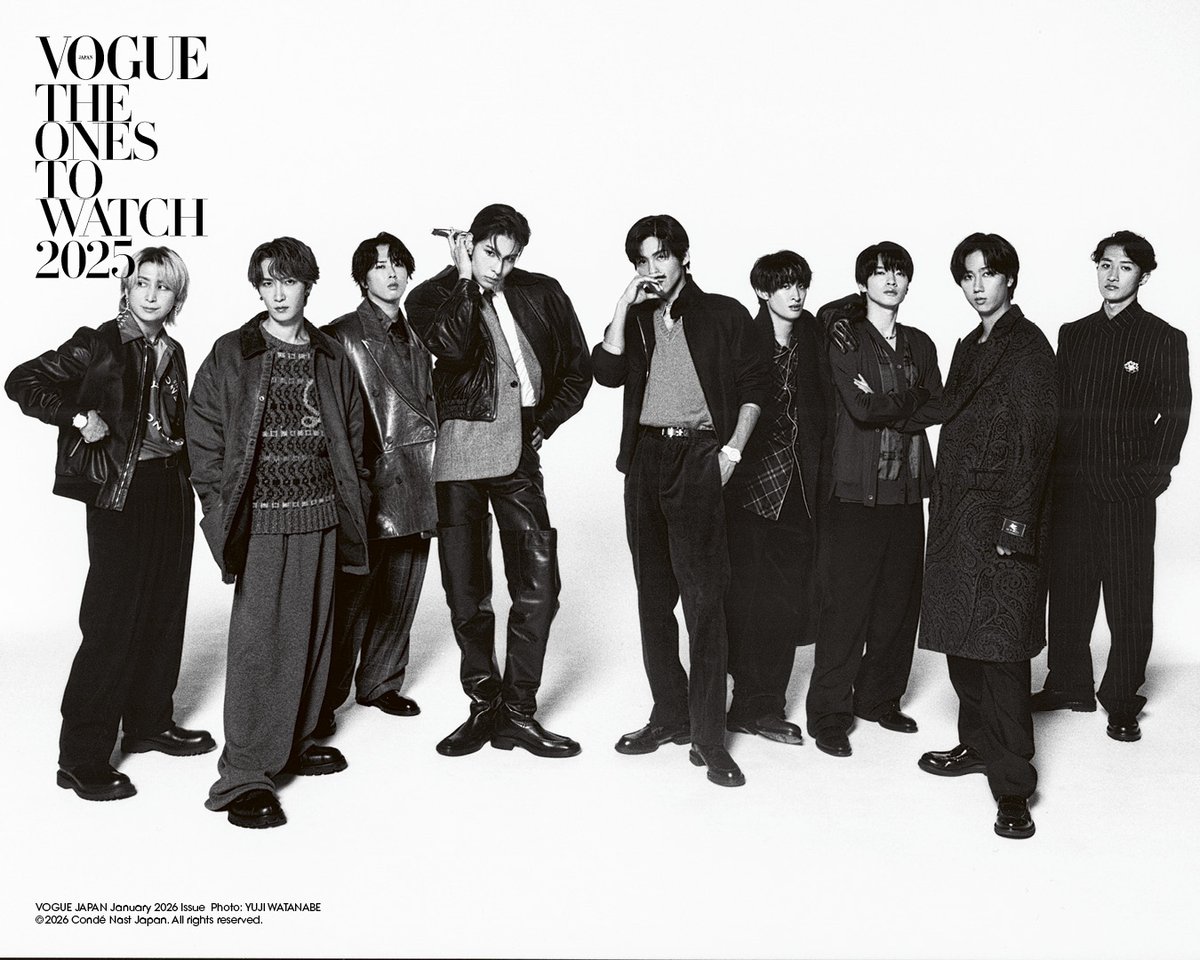 oricon's tweet photo. 🏆️VOGUE JAPAN選出
「THE ONES TO WATCH 2025」
Snow Man が受賞☃️

スタジアムツアーを成功させ
グループとしての存在感を
あらためて示した

🔻受賞理由
https://t.co/4sTjzug1Vs

#SnowMan
#THEONESTOWATCH2025 https://t.co/Q0pBpj2j78