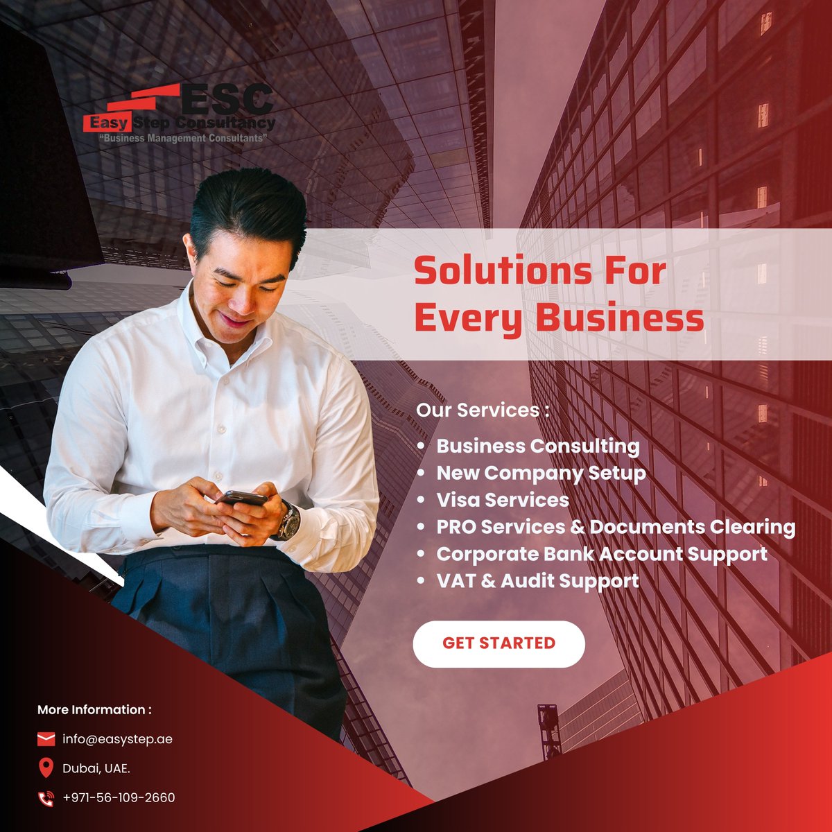 faisal_farooq21's tweet image. 🚀 A Complete Solution for Every Business — Only with Easy Step Consultancy

#Startups #SMEs #entrepreneurship #Entrepreneurs  #StartupIndia #BusinessSetupUAE #businesssetup #DubaiBusiness #easystepconsultancy