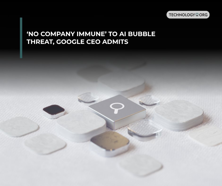 TechnologyOrg's tweet image. What risks could be hiding behind the growth and excitement around AI?

Full article: technology.org/2025/11/19/no-…
 
#google #ceo #ai #aitech #tech #technology