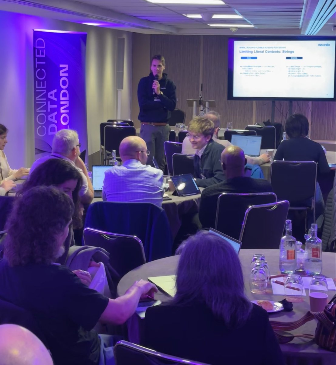 Connected_Data's tweet image. 📐 Achim Reiz, founder of neonto GmbH, opened the Semantic Data Modeling stage by exploring how SHACL helps build flexible schemas for knowledge graphs. #CDL25

Got your tickets for tomorrow? — secure your place here 👉 bit.ly/47TN7ks

#SemanticTech #SemanticDataModeling…