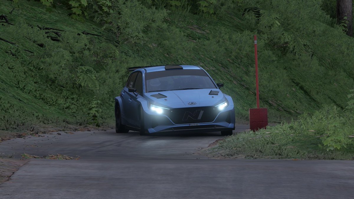 ある程度振り回せるようになってきたけど
タイトなコーナーはまだまだだ:( ;´꒳`;)
それにしてもアーリーアクセスなのに無限に出来る！ 飽きない(*ˊ˘ˋ*)
 #AssettoCorsaRally