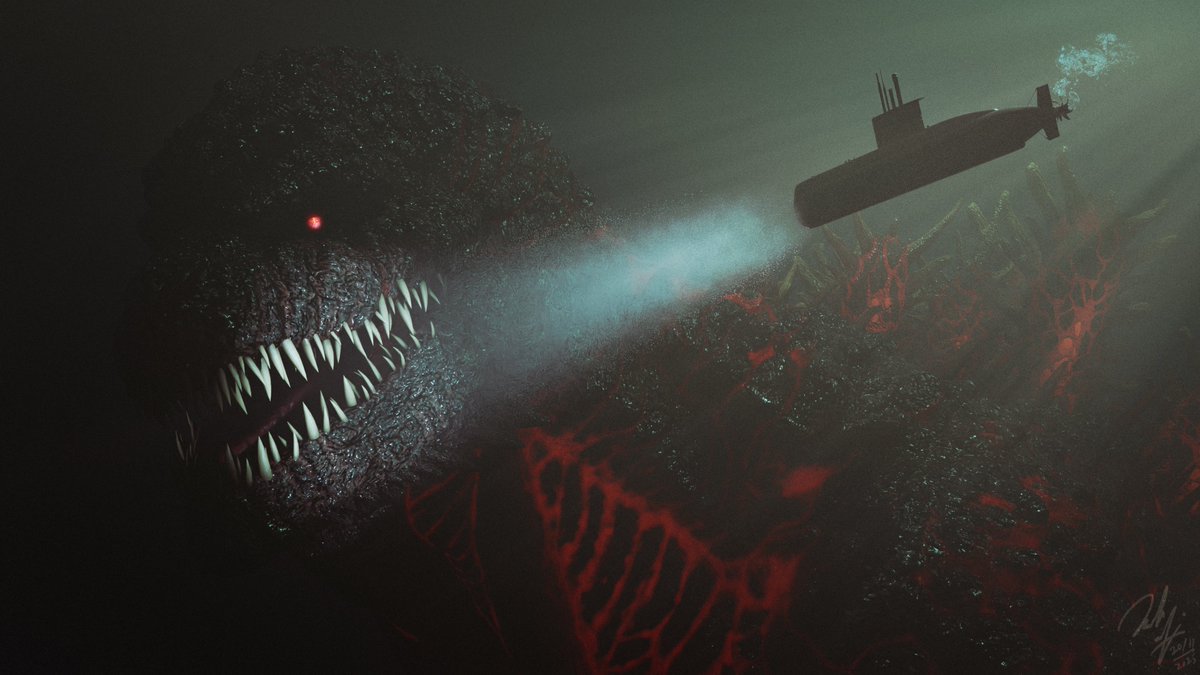 Dread in the depths........
#Godzilla #Godzillafanart #GodzillaMinusOne #redzone #megalophobia #shingodzilla #ゴジラ