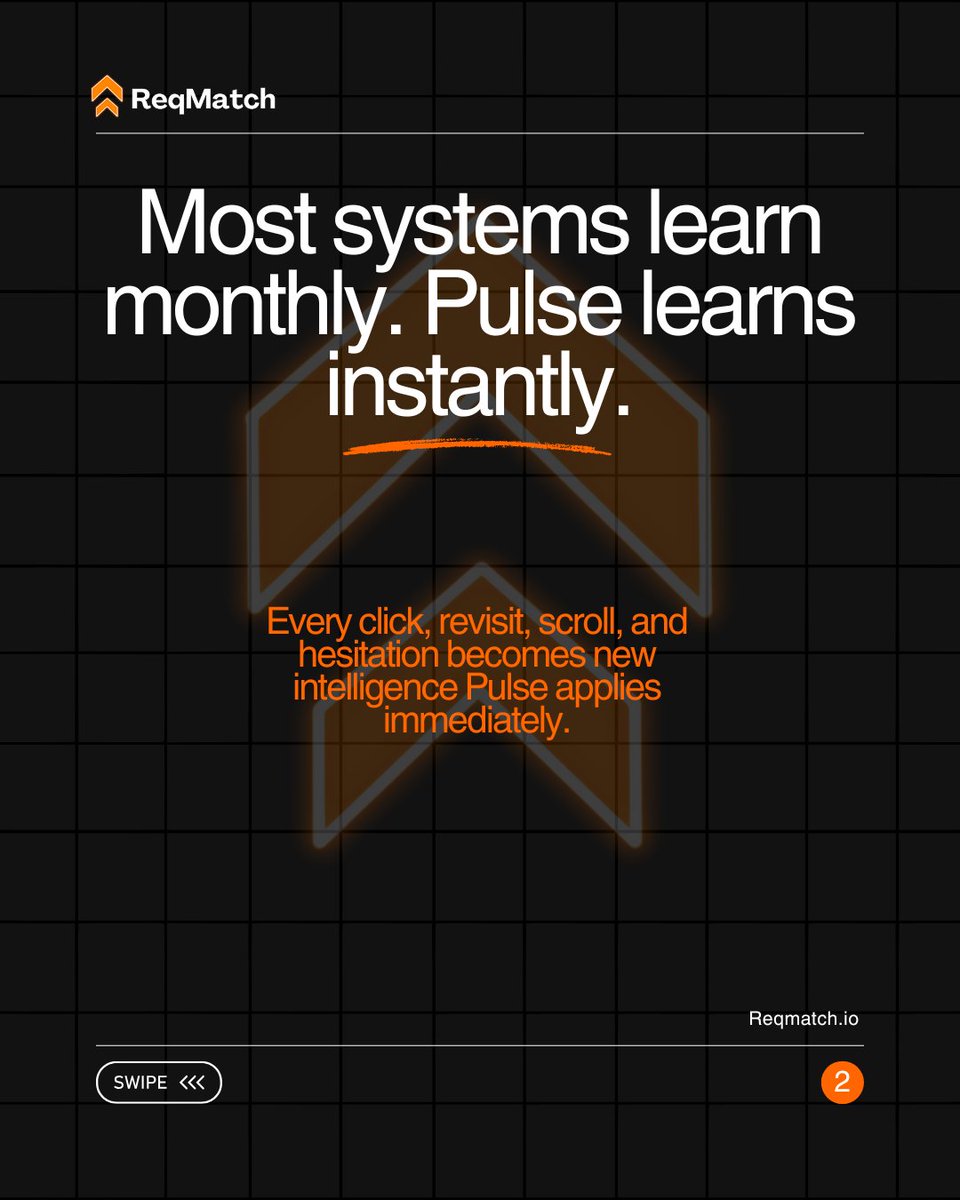 ReqMatchio's tweet image. Pulse learns every hour.

Real-time scoring → real-time accuracy → real-time conversions.

#PulseAI #RealTimeAI #SalesAutomation #LeadScoring