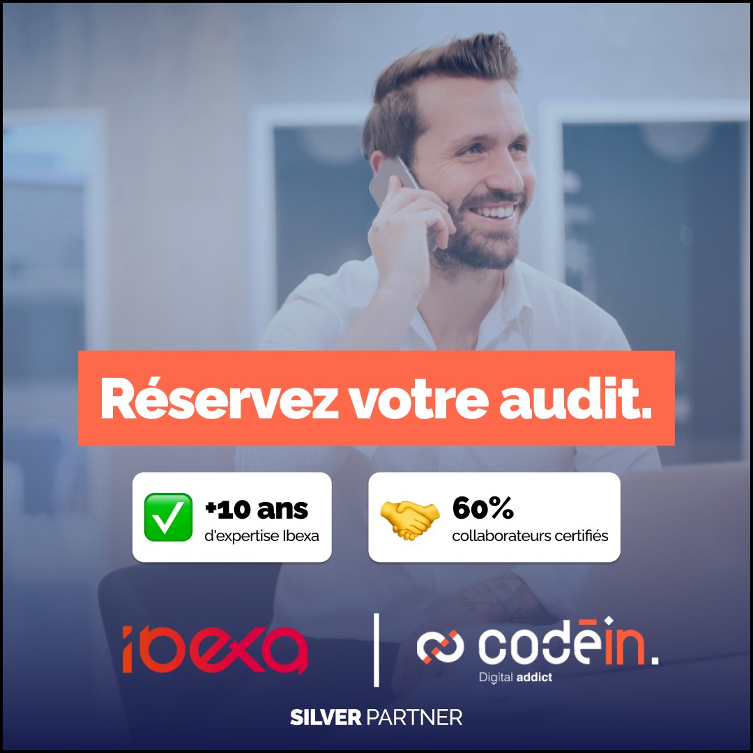Votre Ibexa DXP a des soucis de performance ? 📉 Coûts qui montent, bugs inattendus... Ces signes indiquent souvent une dette technique installée. 

Chez Codéin, nous réalisons un audit complet pour identifier la cause et définir une feuille de route priorisée. 👇