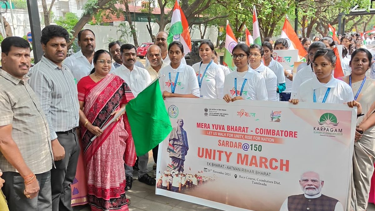 AIRNews_Chennai's tweet image. #UnityRun | #NationalUnityDay

#SardarVallabhbhaiPatel-ன் 150 வது பிறந்த ஆண்டையொட்டி, மத்திய அரசின் #MeraYuvaBharat சார்பில் #கோவை மாவட்டத்தில் இன்று ஒற்றுமை பேரணி நடைபெற்றது.

செய்தியாளர் - ஹரிஹரன்