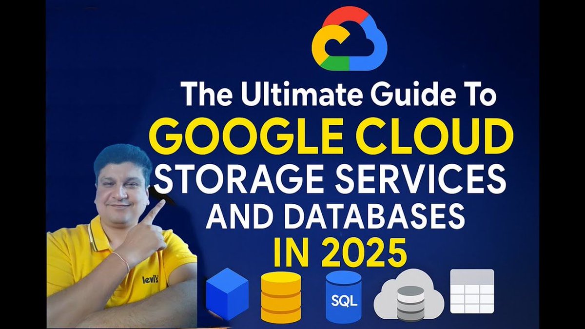 codeonedigest's tweet image. The Ultimate Guide to Google Cloud Storage Services and Databases in 2025
youtu.be/WdF5fnLR_VY

#codeonedigest #gcp #GCP #GoogleCloud