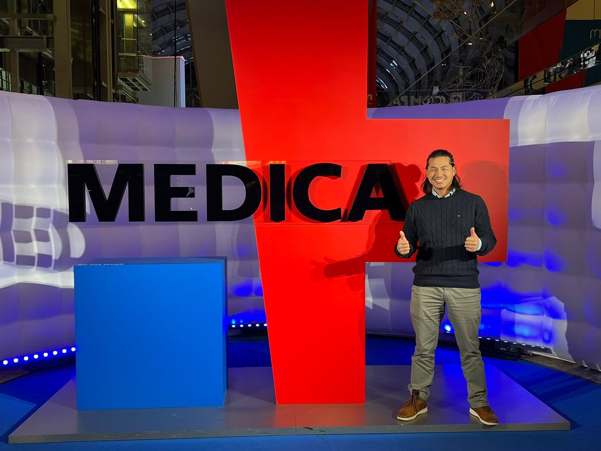 MEDICAL_X_NL's tweet image. Medical-X at MEDICA Düsseldorf!
Two productive days for our CEO Dervis Demirtas and President of Sales Sil Fon Tang.
Great meetings and fresh insights as med-tech continues to evolve with AI, robotics, and precision medicine.

#MEDICA2025 #MedTech #MedicalSimulation #Innovation