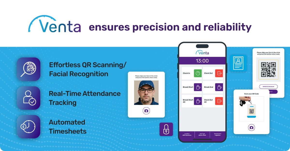 Neuven's tweet image. 📍 Managing multiple sites &amp;amp; large teams?

Our #TimeandAttendance solution #Venta streamlines your #WorkforceManagement:
✅ Mobile integration
✅ Unlimited users (no per-head fees)
✅ QR code check-ins
✅ Accurate reports &amp;amp; timesheets ensures compliance

bit.ly/4oxH5vI