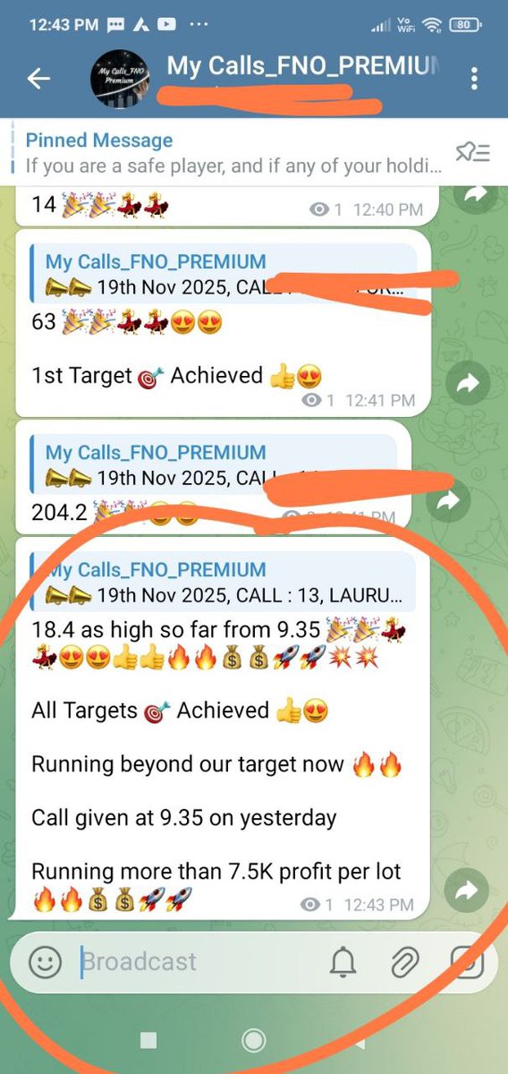 MycallsTrading's tweet image. #LAURUSLABS Achieved it&apos;s Target

9.35 to 18.4 🔥🔥🚀🚀

Suggested in our FNO STOCKS Premium Group on yesterday 

Running more than 7.5K profit per lot 🔥🔥💰💰🚀🚀