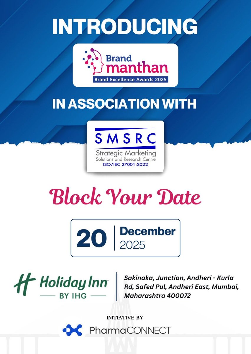 PharmaConnect's tweet photo. Introducing Brand Manthan, a first of its kind platform created by experienced pharma sales and marketing professionals to bring together pharma marketers and their teams for meaningful interactions, knowledge sharing, and stronger connections. https://t.co/MzNtfkYQi6