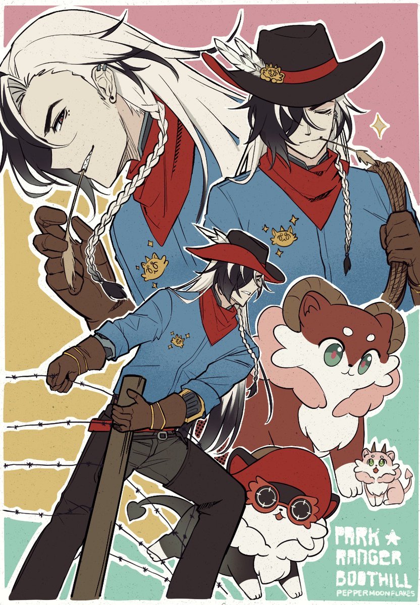 pepperchan18's tweet image. In love with a certain park ranger💫 #Boothill #hsr