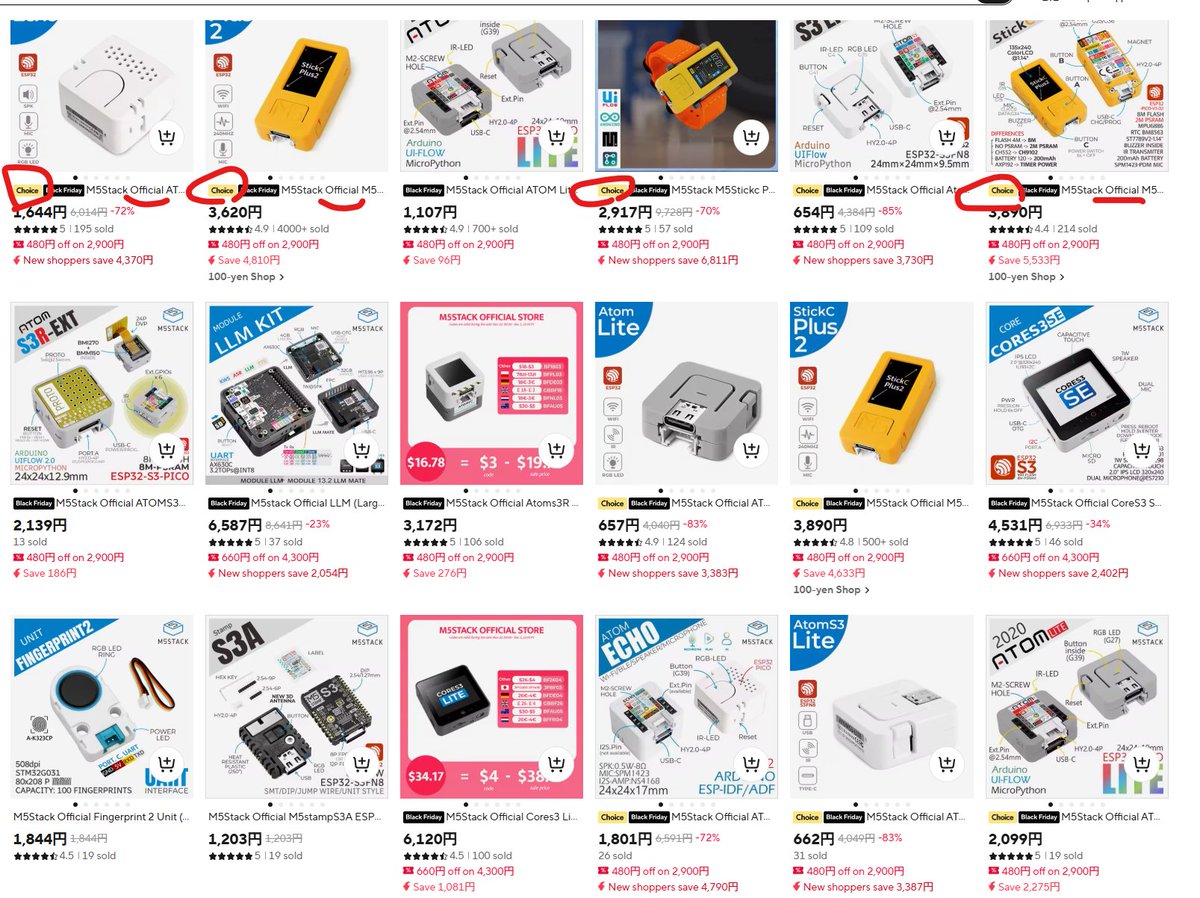 mongonta555's tweet image. @M5Stack 

I have a question.

Recently, M5Stack Official products have been listed on AliExpress&apos; Choice, but are they official?

#M5Stack