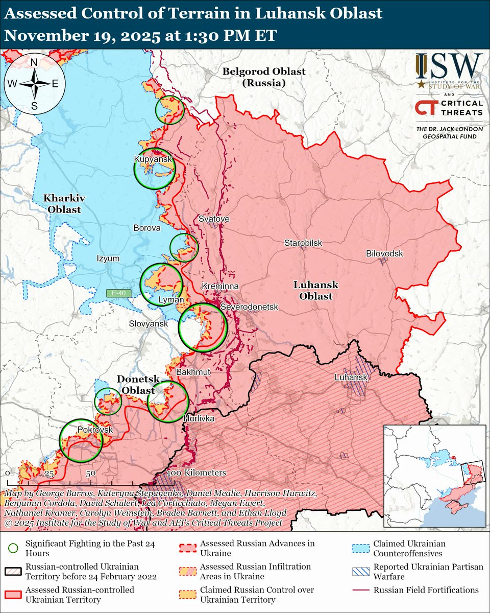 TheStudyofWar's tweet image. US and Russian officials reportedly drafted a 28-point peace plan that amounts to Ukraine’s full capitulation and would set conditions for renewed Russian aggression against Ukraine. Several Western media outlets reported on November 19 that US and Russian officials worked on a…