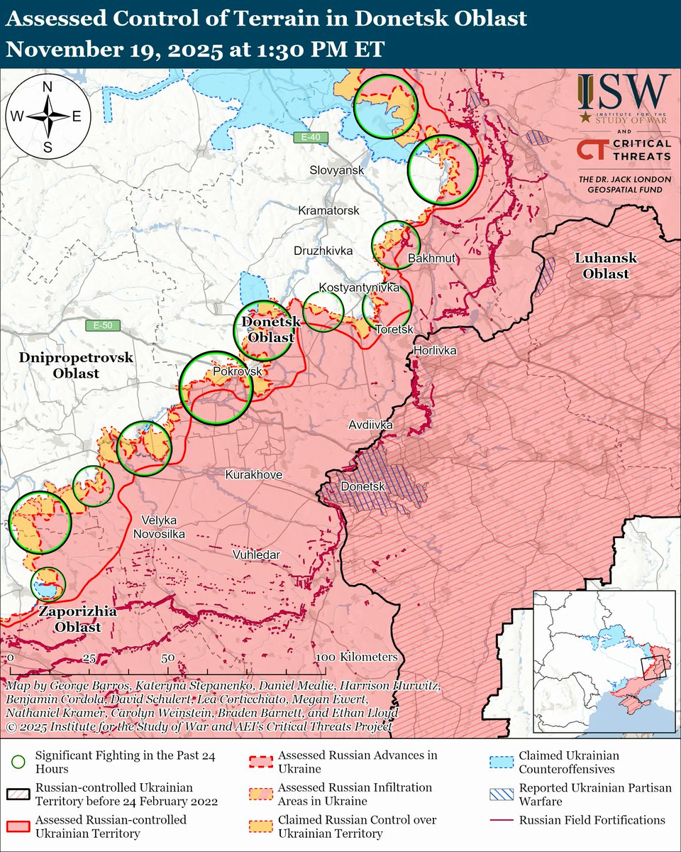 TheStudyofWar's tweet image. US and Russian officials reportedly drafted a 28-point peace plan that amounts to Ukraine’s full capitulation and would set conditions for renewed Russian aggression against Ukraine. Several Western media outlets reported on November 19 that US and Russian officials worked on a…