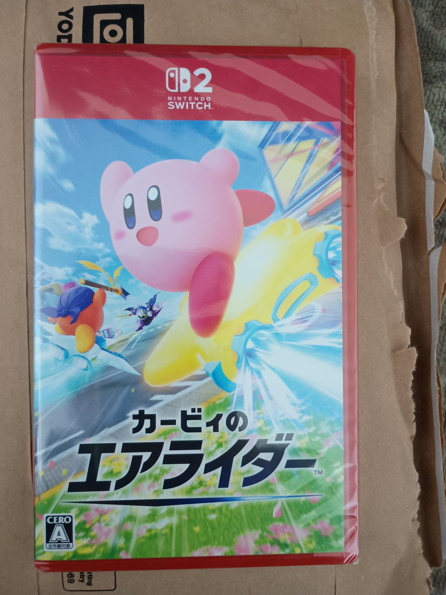 ym_ym0501's tweet photo. ヨドバシで予約してたカービィのエアライダー、発売日に届いた☺ https://t.co/VwOPqQv8c3