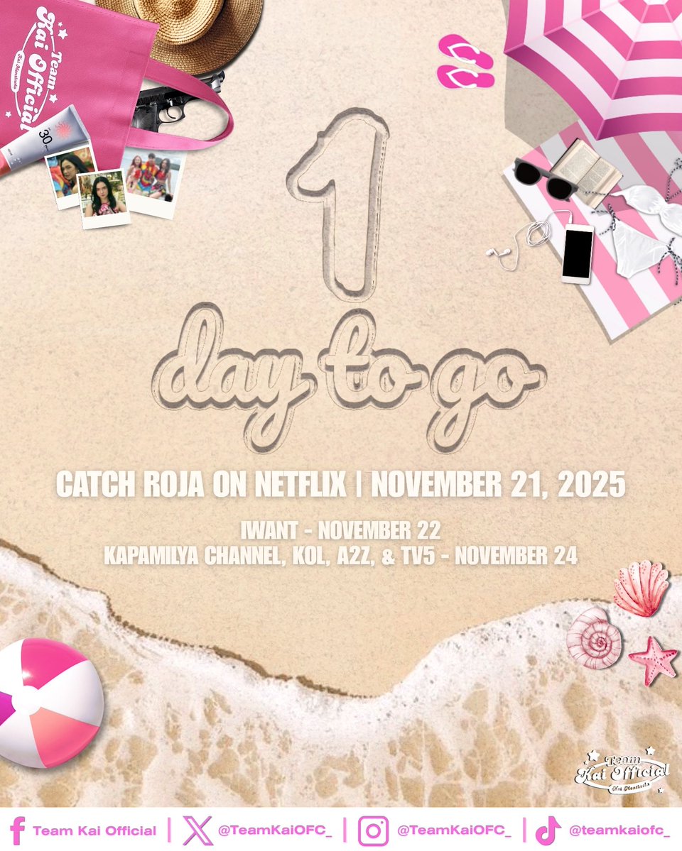 TeamKaiOFC_'s tweet image. 1 𝗗𝗔𝗬 𝗟𝗘𝗙𝗧 𝗕𝗘𝗙𝗢𝗥𝗘 𝗟𝗔 𝗣𝗟𝗔𝗬𝗔 𝗥𝗢𝗝𝗔 𝗨𝗡𝗙𝗢𝗟𝗗𝗦 

A paradise that will test and strengthen the bonds of friendship and family. The battle for survival begins, and in the heart of chaos, they must stand together as secrets rise and danger closes in. 

Catch…