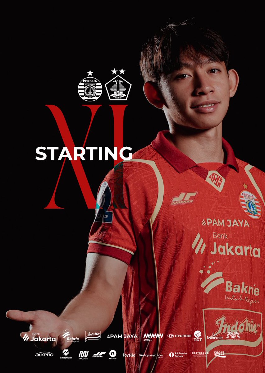 Persija_Jkt's tweet image. Susunan pemain untuk laga malam ini. Ayo Macan! 🐯

#PersijaDay #BRISuperLeague #Persija