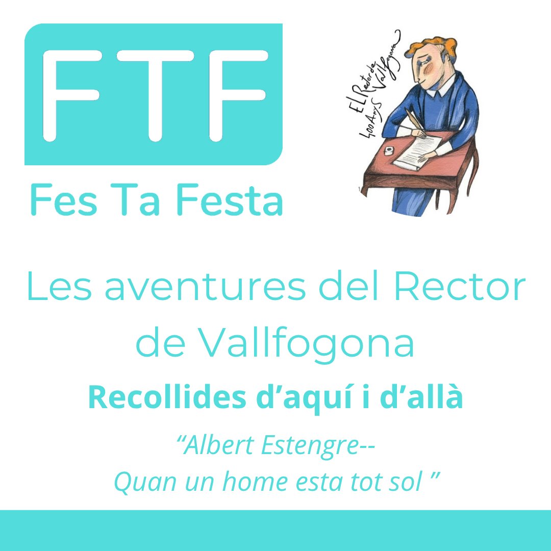 FTFESTA's tweet image. Les aventures del Rector de Vallfogona, de la mà d’Albert Estengre! 📖✨ Enginy, tradició i molta picardia catalana. #CulturaPopular #RectorDeVallfogona
@AteneusCat @Bestiari_Cat