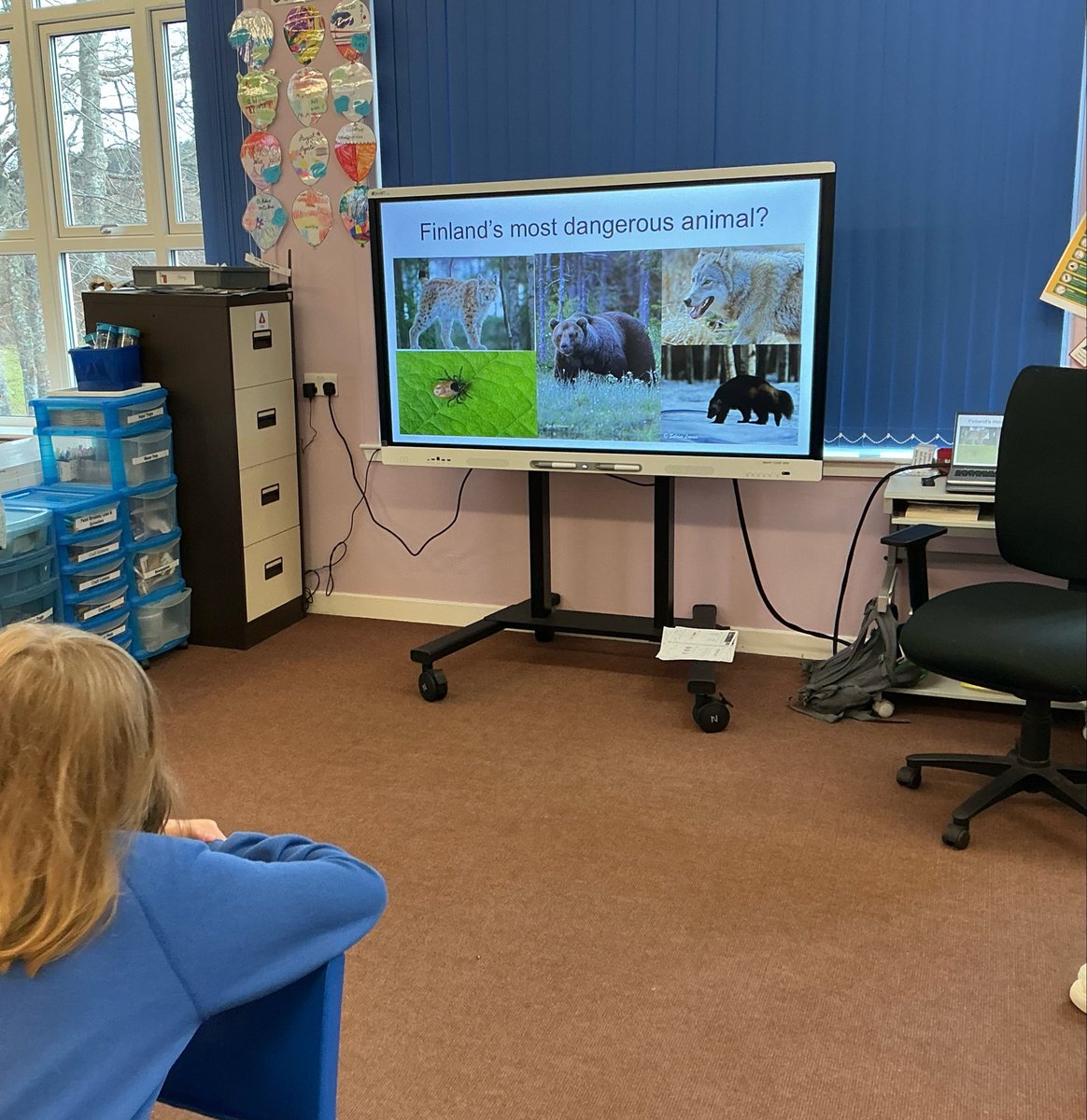 StrathdonSch's tweet image. On Monday we had a visitor to the class who was originally from Finland. She fielded all the many questions the children had about Finland 🇫🇮 to help them compare daily life with Scotland 🏴󠁧󠁢󠁳󠁣󠁴󠁿. Do you know which animal is the most dangerous in Finland? #interdisciplinarylearning