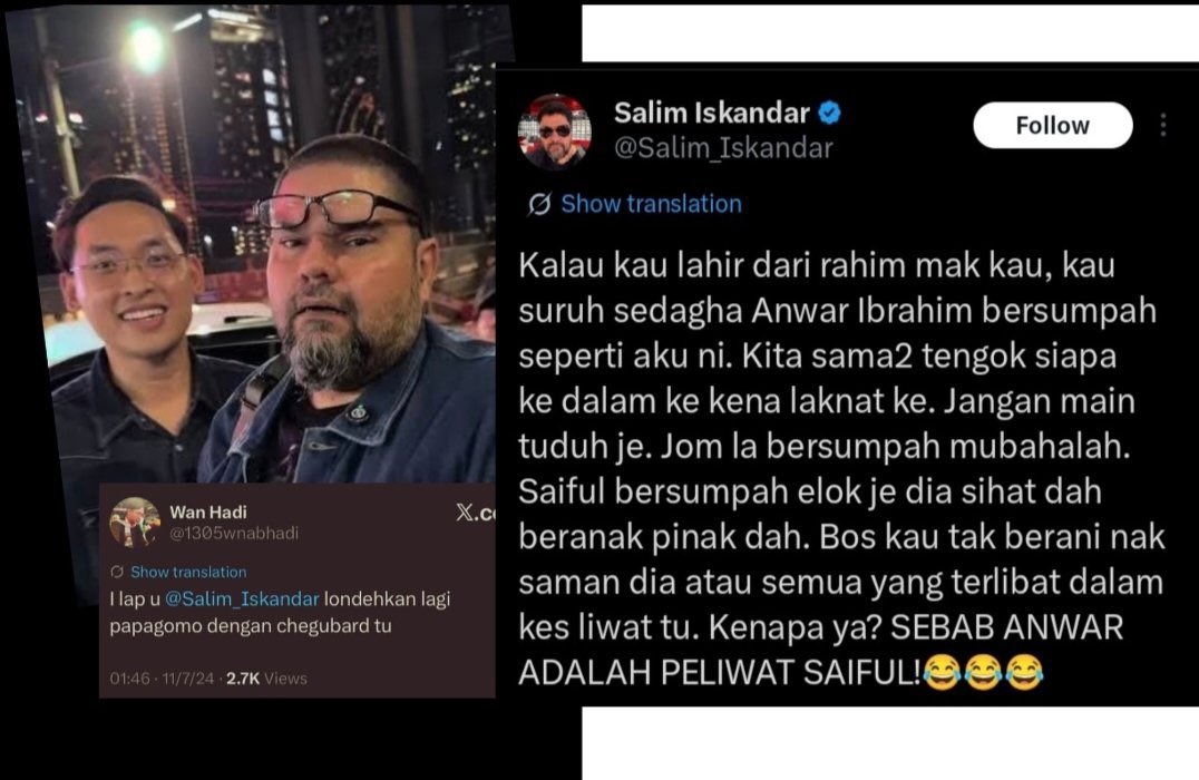Sedih &amp; kesian Wan kau ni muda lagi tapi awal² lagi dah dicemari dengan benda² cytro murahan macam ini.

Kau bukan tak bagus Wan, tapi sejak akhir² ini kau makin bangang. Tak ada langsung nampak bawak jiwa REFORM yang sebenar. <a href="/1305wnabhadi/">Wan Hadi</a>
