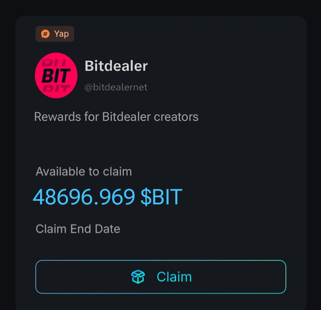 boysecret121's tweet image. Bitdealer rewards hitting different today 👀🔥
Just unlocked 48,696.969 $BIT for creators — love to see platforms actually rewarding activity.

Big thanks to @bitdealernet for keeping the ecosystem moving forward. 🚀 in @KaitoAI

#Bitdealer #BIT #Web3Community
