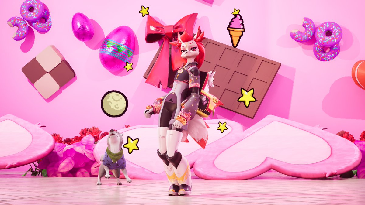 エモート　💕🦊「Mystical M
agical」🦊💕
 With ポーシャちゃん

"たまに映画のワンシーンみたいに踊り出したくなるの。神秘的な魔法みたいにね。🍦"

#KimikoFiveTails 
#キミコファイブテイルズ
#フォトナスクショ
#Fortgraphy