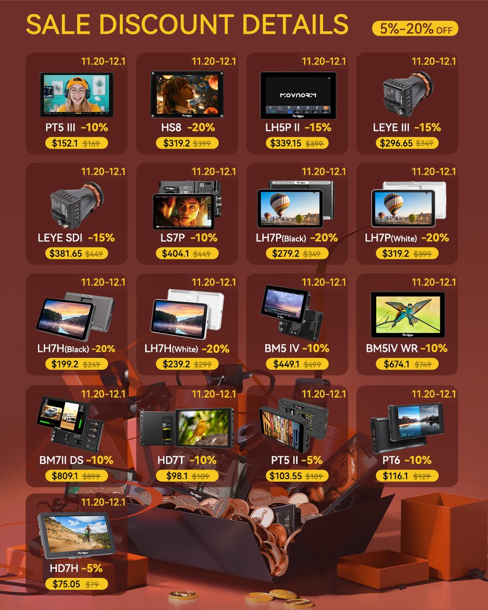 Portkeys Black Friday is finally here!
Nov 20-Dec 1| 💥UP TO 20% OFF

Grab the best deal now!

👇Shop now
Portkeys Official Website
Amazon Official Store

🎁20% OFF not enough?
More exclusive offers will be revealed tomorrow — stay tuned!

#portkeys #blackfriday #blackfridaydeals