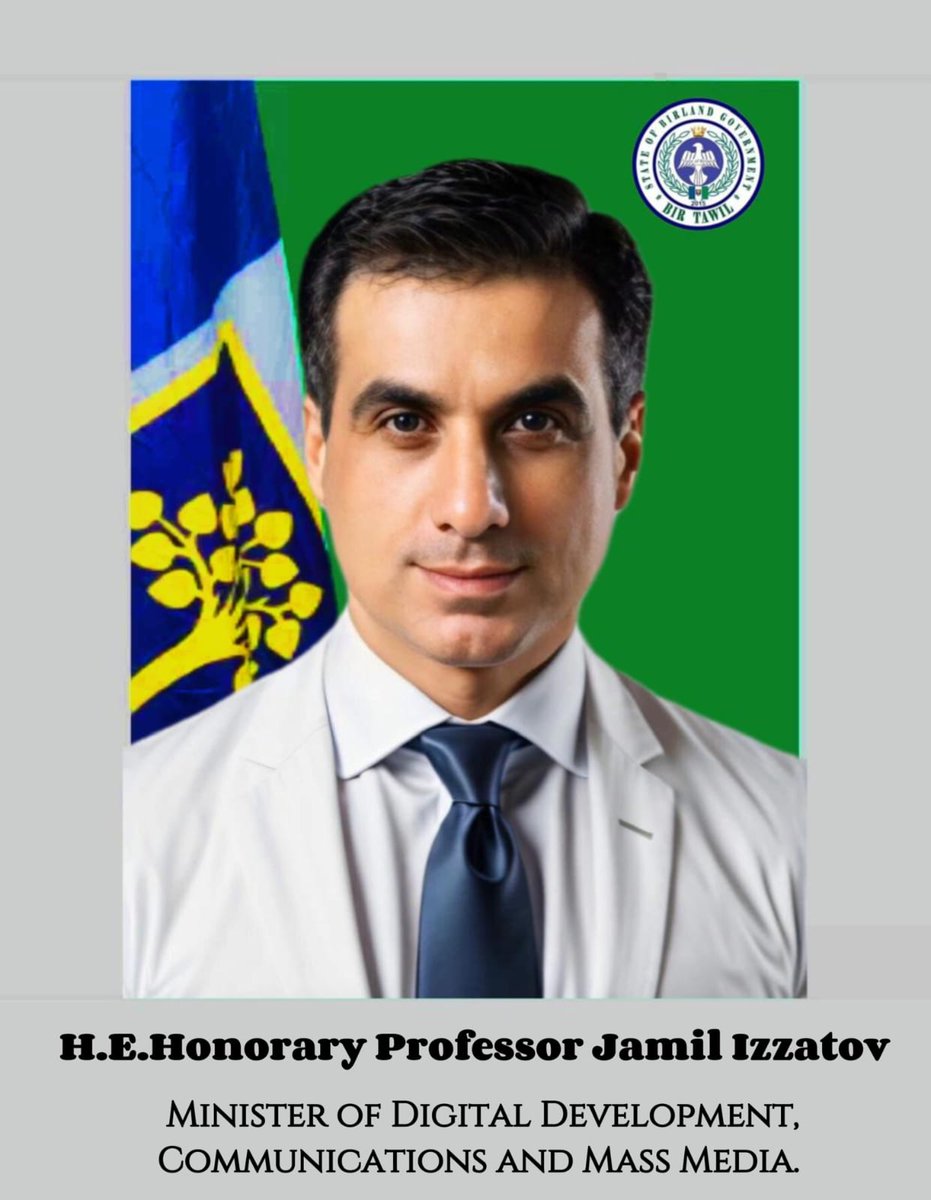 The Birland State Minister of Digital Development, Communications and Mass Media
H. E. Professor Grand Master Jamil Izzatov the creator of Birland Digital Currency, the #BGP Birland Gold Pound
birland.digital birland.net
<a href="/BirlandPM/">Prime Minister of Birland State</a> <a href="/birtawilgov/">Birland State (BirTawil) دولة بيرلاند</a> <a href="/BirlandMFA/">Birland MOFA</a>