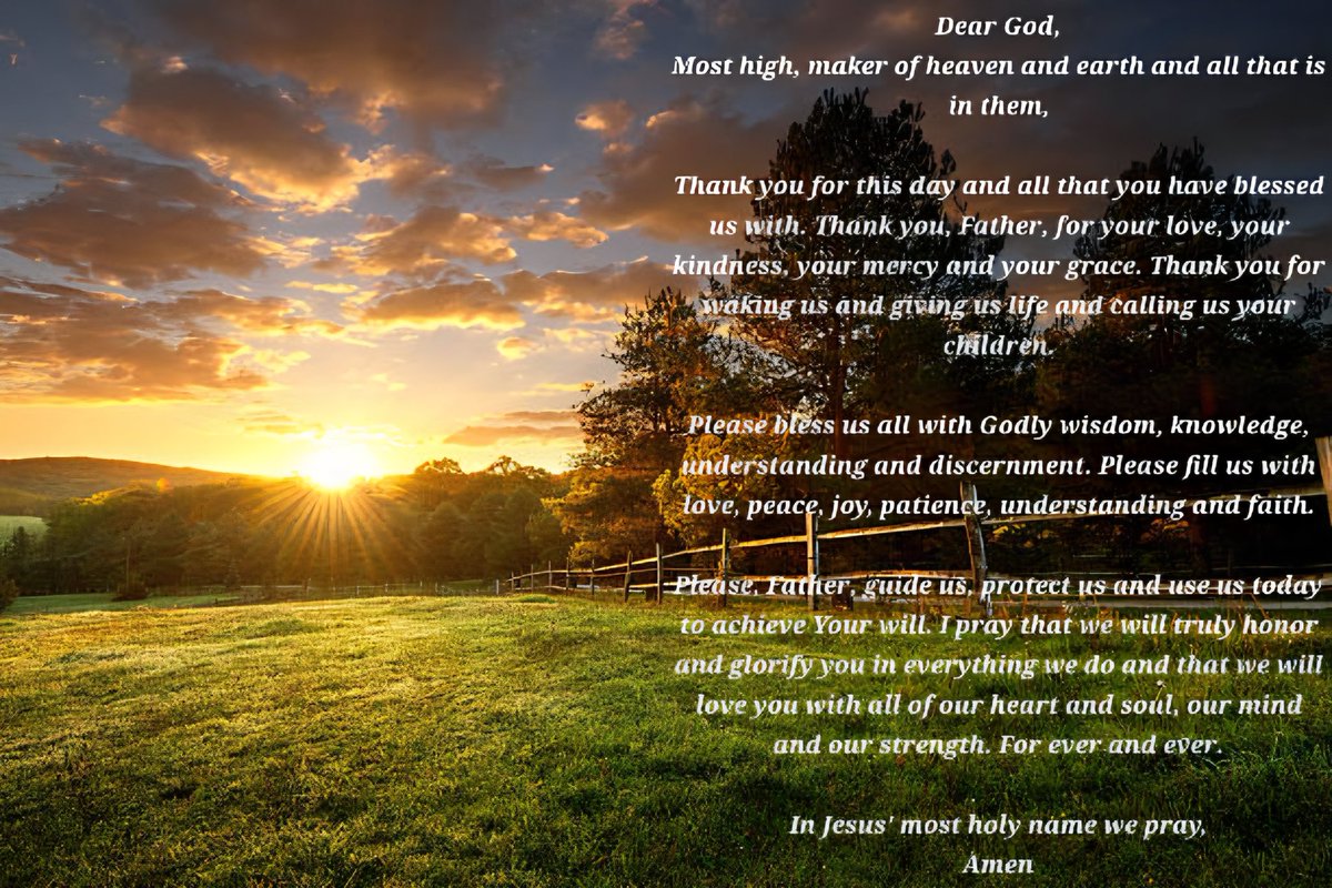 Let's focus our time and attention on seeking God's plan for the day ahead. 🙏