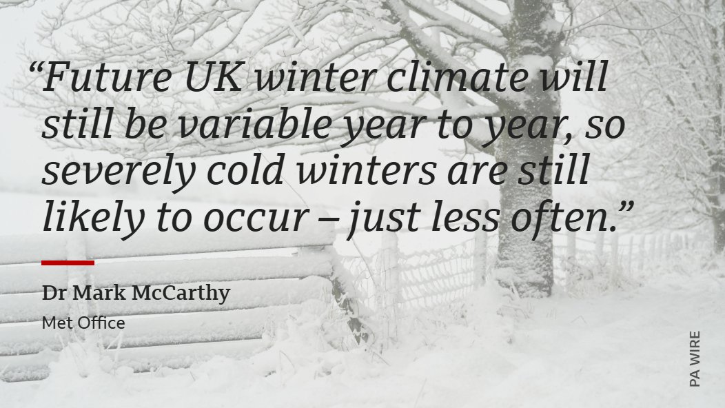 BBCMarcoSilva's tweet image. “Despite the warming climate, extreme cold events still occur in the UK due to natural variability,” says Dr Mark McCarthy, head of climate attribution at the @metoffice.