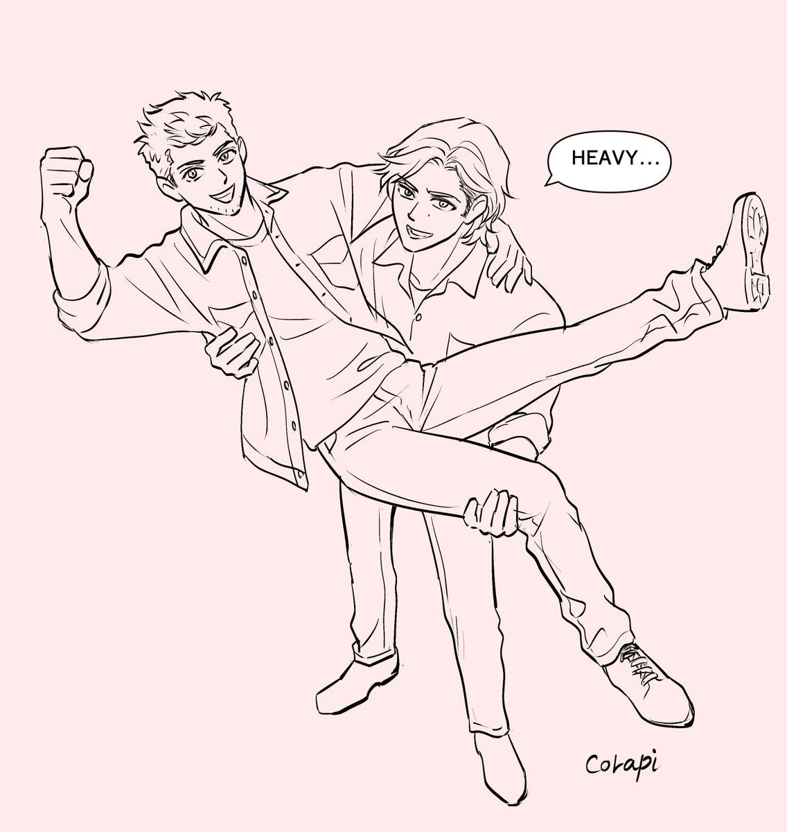 🐿️「っしゃー✊」
🦌「重…また体重増えた？」