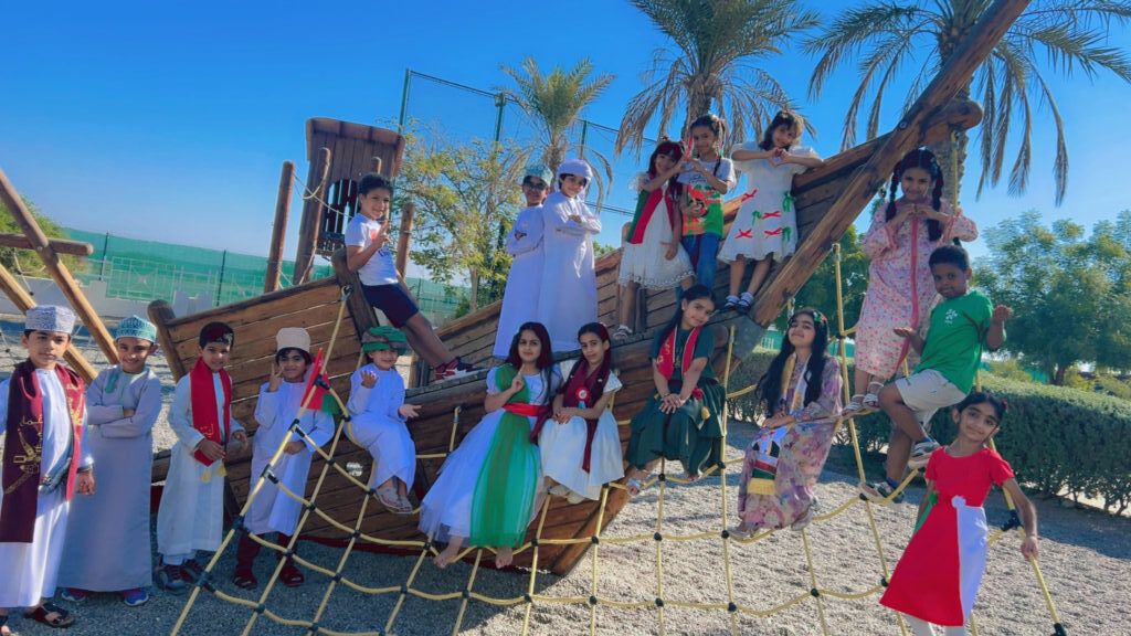 On Oman’s 55th National Day, our school proudly honored this wonderful nation hosting us. Our IB students performed traditional dances, celebrating Omani culture and values. True global-mindedness begins with respect &amp; care. Happy National Day, Oman!  #OmanDay #Oman55 #ABIS