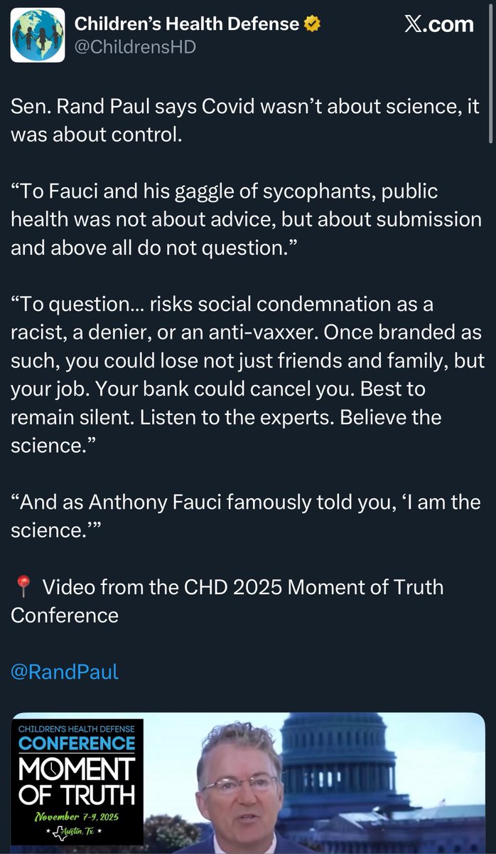 Did anyone’s bank cancel them because they questioned Fauci?