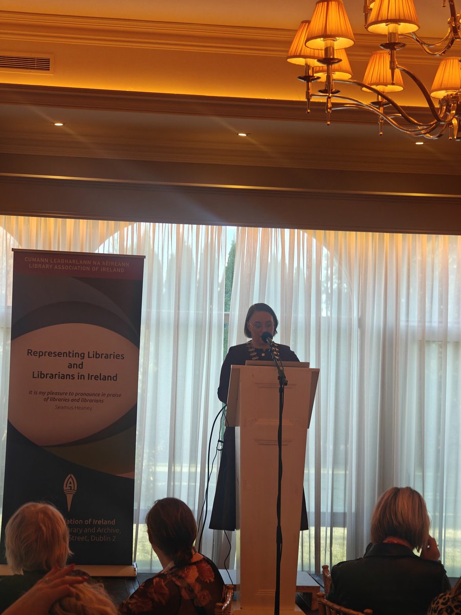 moriarty_lori's tweet image. Our opening address at the Public Libraries conference is from Lorna Dodd, President of the Library Association of Ireland. Lorna spoke to the future of public libraries as they embrace change and consider their future paths #Laibooktothefuture25 @LAIonline #libraries @LornaDodd