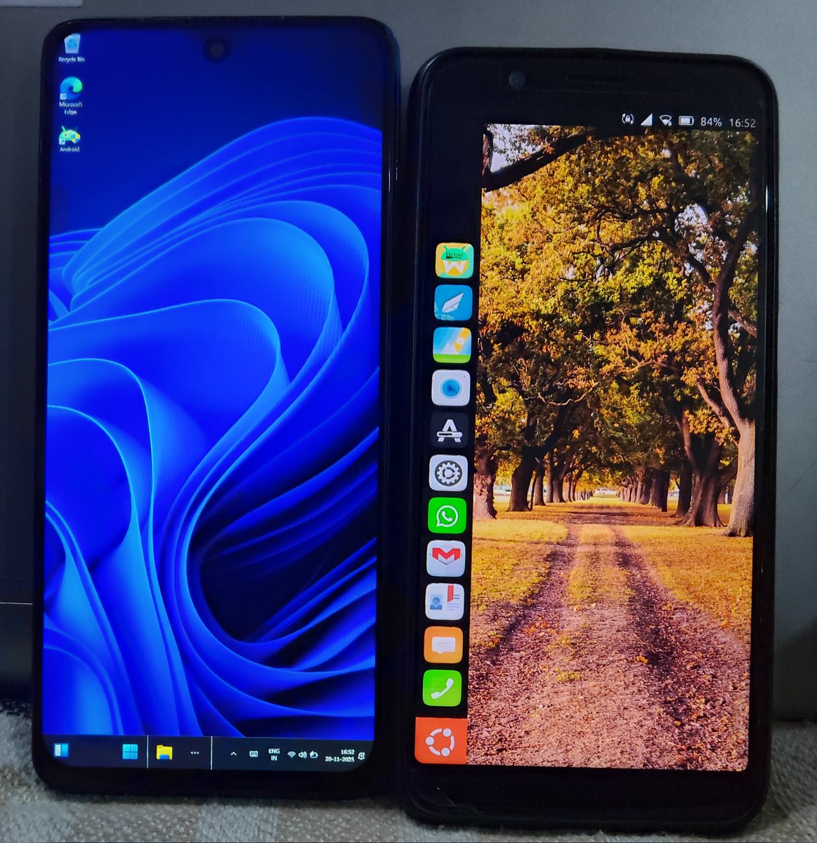 computerauditor's tweet image. Android vs IOS they say!!!

Meanwhile I have dual booted my Poco x3 pro &amp;amp; Asus Zenfone with Windows 11 pro &amp;amp; Ubunutu touch respectively along with the latest Android

The open source Android community is wild &amp;amp; way ahead of apple&apos;s IOS, I hope Qualcomm &amp;amp; other OEMs recognise this
