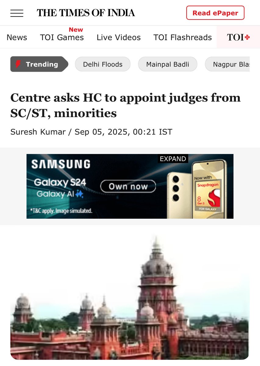 RituRathaur's tweet image. M odi govt wants to fill judiciary with judges aligned with ideology of 22 vows and Ola Akbar ! 

Just imagine the fate of GC Hindus with such mi lords sitting in places of justice! 

There would be total chaos , not justice ! 

Hindus should not allow collegium system to be…