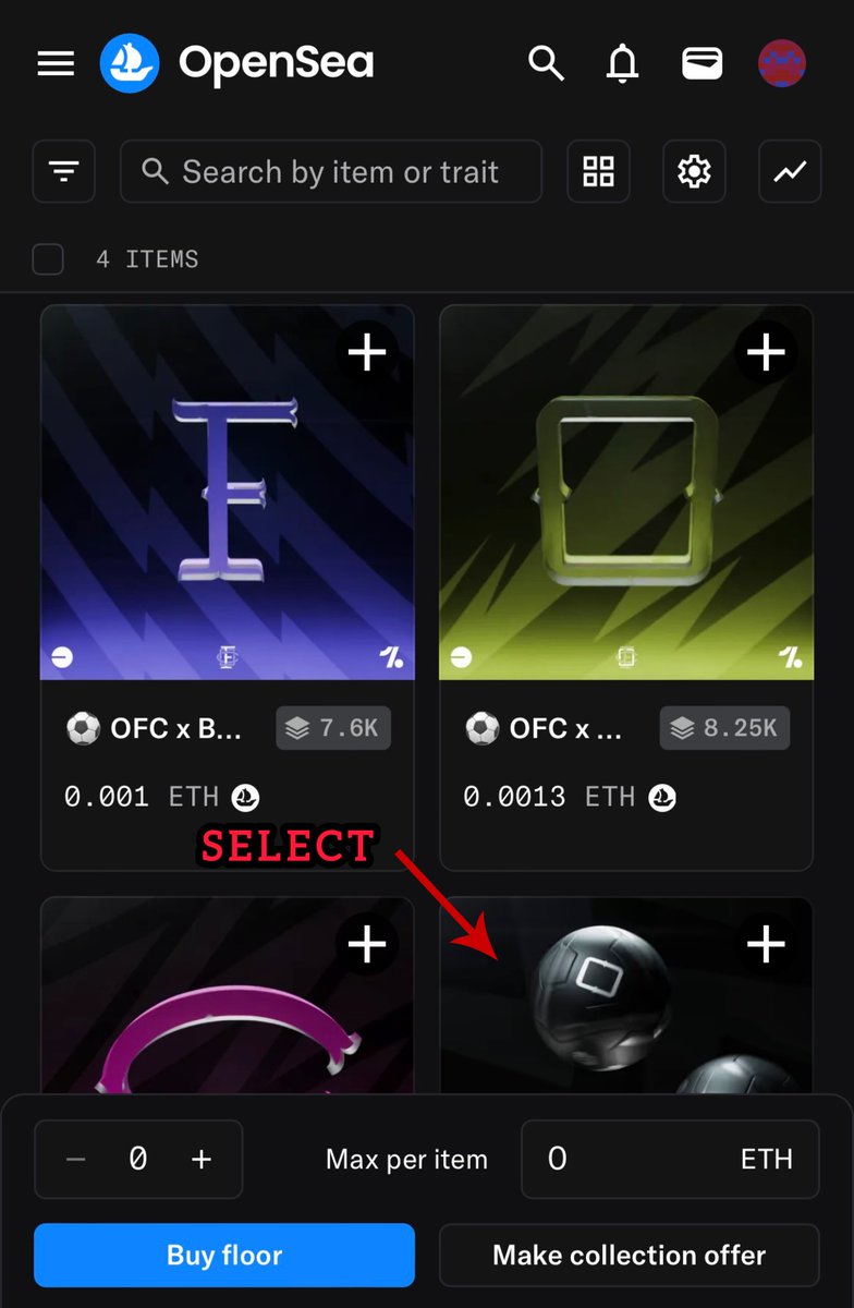 _Serg0x_'s tweet image. How to view your #OFC NFTs?
Here’s a quick guide 😉

1️⃣ Go to opensea.io and hit “CONNECT” - connect the wallet you used to mint the NFTs.

2️⃣ Open the official OneFootball Club NFT collection page:
opensea.io/collection/one…
Be careful - there are fake collections out…