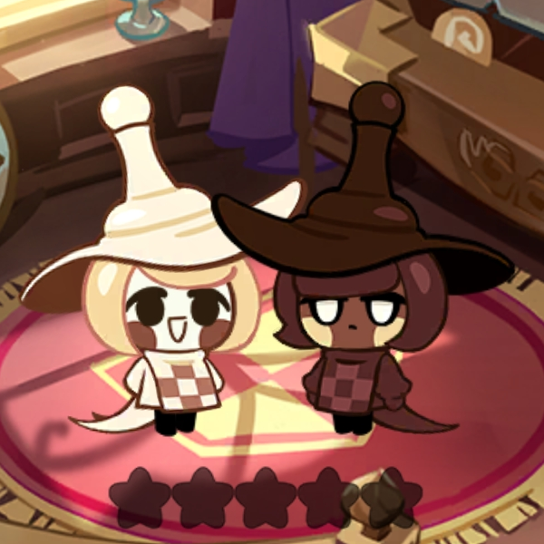 Habalagigoul's tweet image. #cookierun, #cookierunkingdom, #chesschococookie
하양체스와 검정체스.