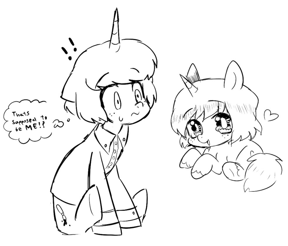 quizzicalrabbit's tweet image. Pony brained lately