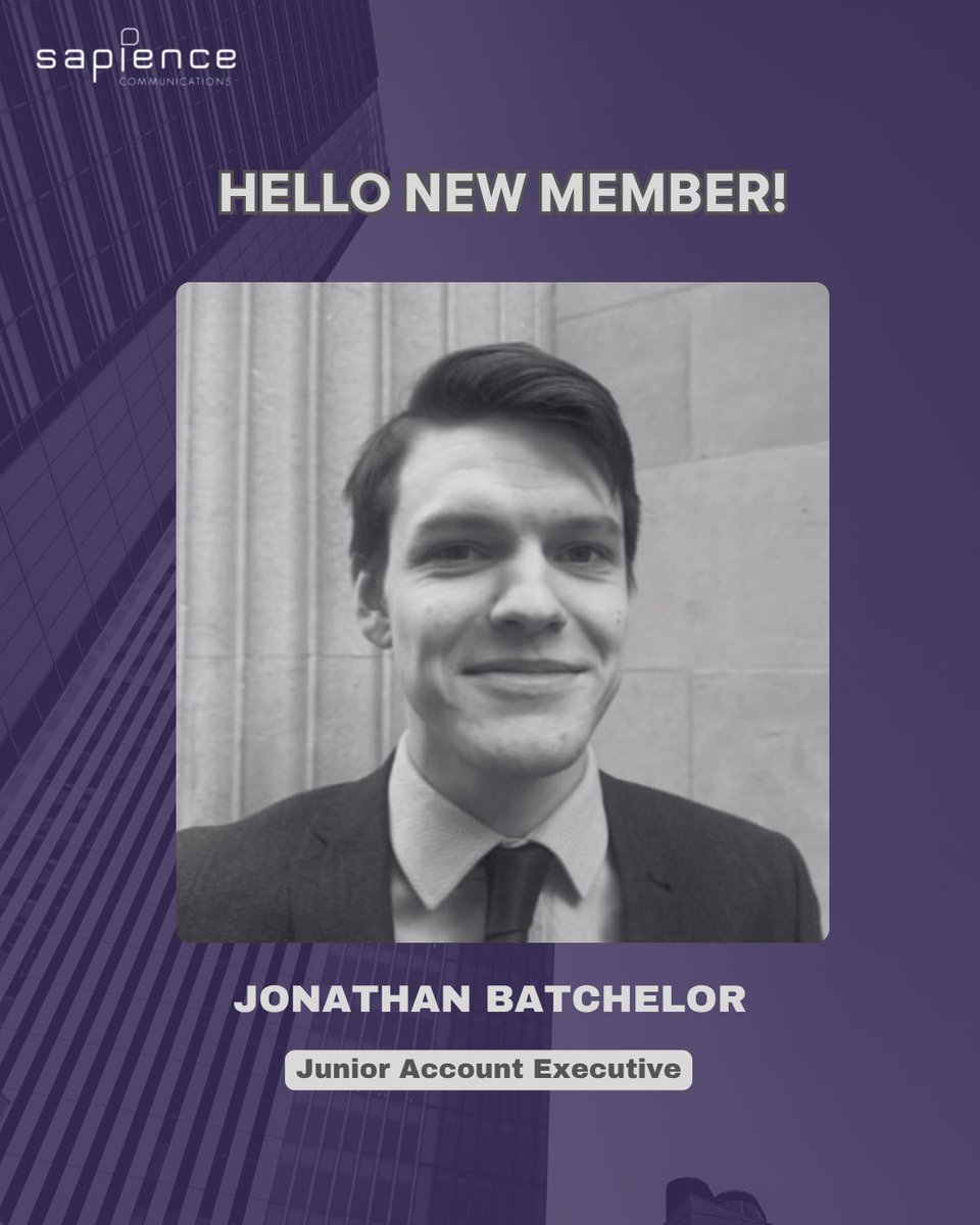 Say hello to our newest team member!

We’re pleased to welcome Jonathan Batchelor as a Junior Account Executive.

Jonathan joins us with a BA in History and an MA in Classics from the <a href="/durham_uni/">Durham University</a> , alongside experience in legal recruitment. He now brings his research strength and